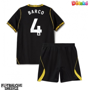 Chelsea Valentin Barco #4 Dětské Venkovní dres komplet 2026-27 Krátký Rukáv (+ trenýrky)